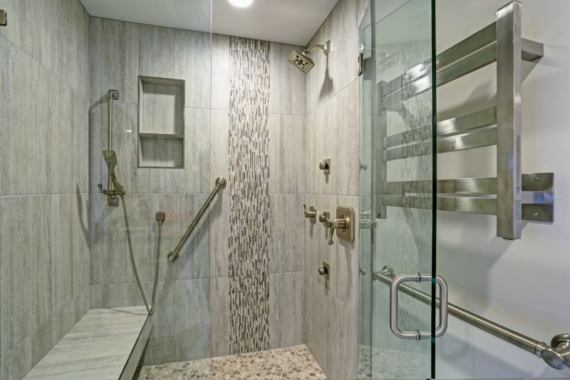 Shower with Built-In Niches